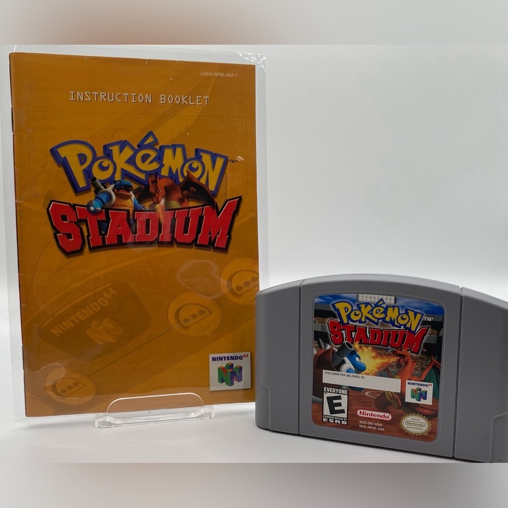 Pokémon stadium with Manual and Plastic protective case..